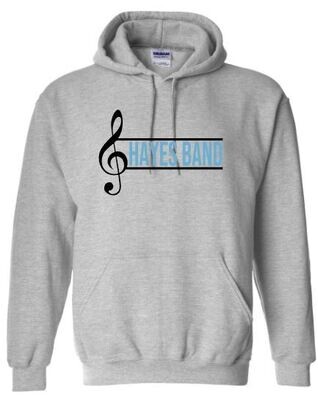 Unisex Youth Hayes Band with Treble Clef Sweatshirt (HB)