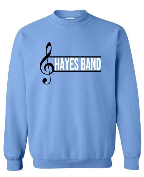 Unisex Adult Hayes Band with Treble Clef Sweatshirt (HB)