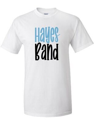 Unisex Youth Hayes Band Short OR Long Sleeve Tee (HB)