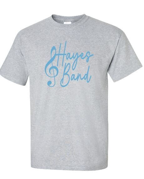 Unisex Adult Script Hayes Band Short OR Long Sleeve Tee (HB)