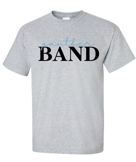 Unisex Adult panther BAND Short OR Long Sleeve Tee (HB)