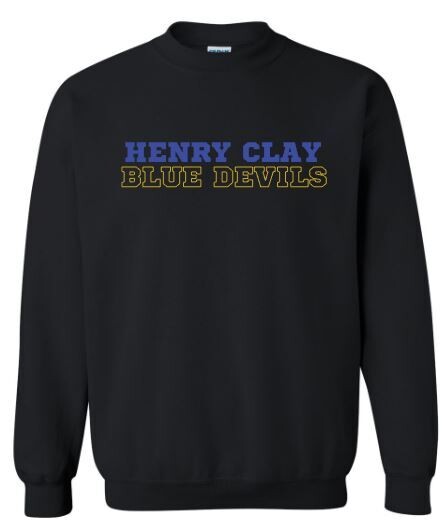 Unisex Adult Henry Clay Blue Devils Sweatshirt (HCDT)
