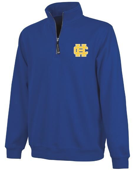 Unisex Adult Charles River 1/4 Zip Fleece Pullover with Left Chest Embroidered HC Logo (HCDT)