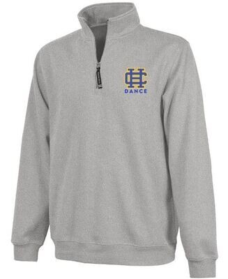 Unisex Adult Charles River 1/4 Zip Fleece Pullover with Left Chest Embroidered HC Dance Design (HCDT)