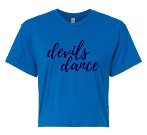 Ladies devils dance Crop Short Sleeve Tee (HCDT)