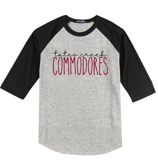 Tates Creek Commodores Baseball Jersey ADULT (TCDT)