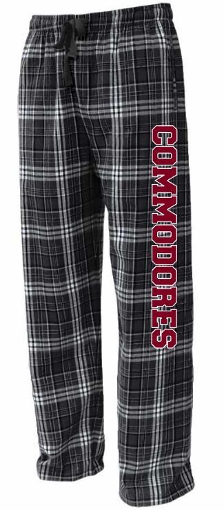 Unisex Youth OR Adult Commodores Flannel Pants (TCDT)