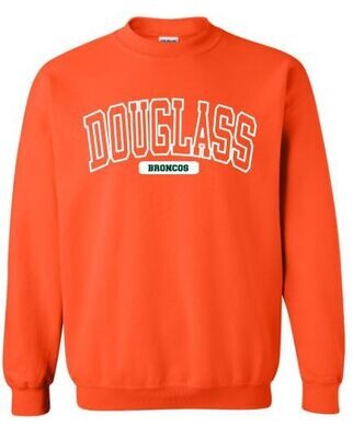 Adult Douglass Broncos Crewneck Sweatshirt