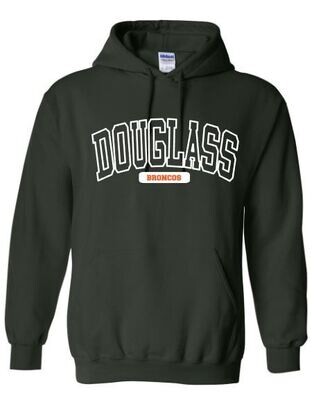 Adult Douglass Broncos Hooded Sweatshirt