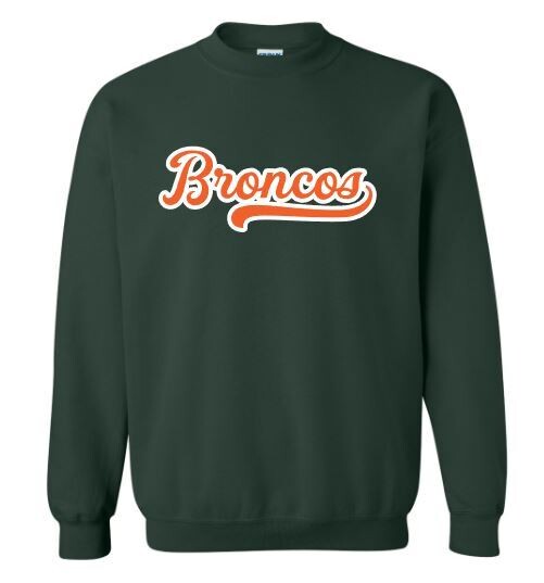 Youth or Adult Broncos Crewneck Sweatshirt