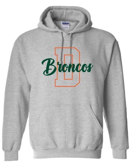 Youth D Broncos Hooded Sweatshirt
