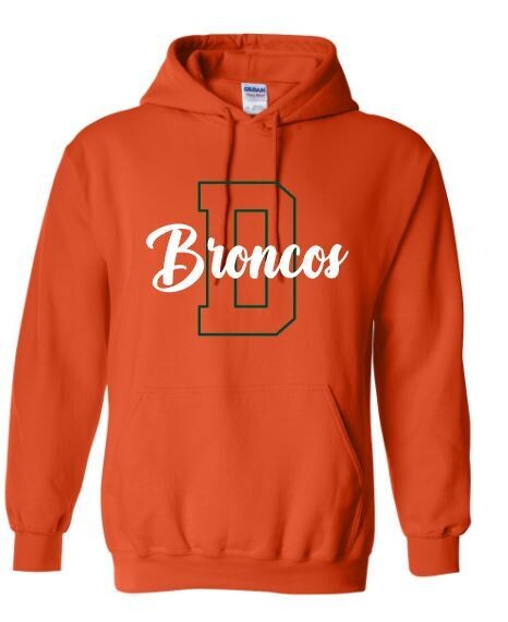 Adult D Broncos Hooded Sweatshirt