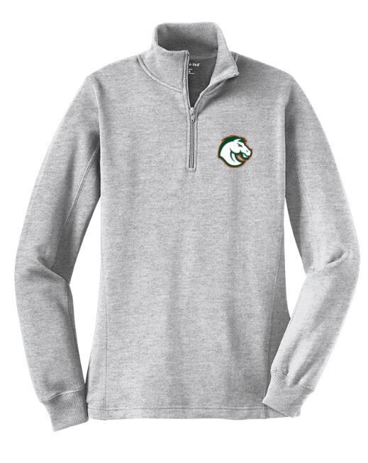 Ladies Sport-Tek 1/4-Zip Sweatshirt with Choice of Embroidered Douglass Logo (FDXC)