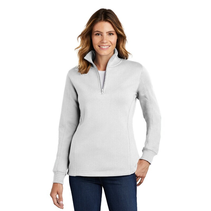Ladies Sport-Tek 1/4-Zip Sweatshirt with Choice of Embroidered Douglass Logo (FDXC)