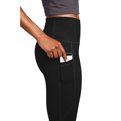 Ladies Sport-Tek® High Rise Bluegrass Dance Company Black Leggings (BGD)