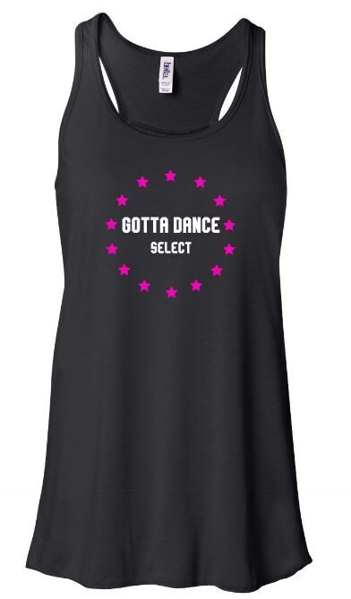 Girls OR Ladies Gotta Dance Select Flowy Racerback Tank (GD)