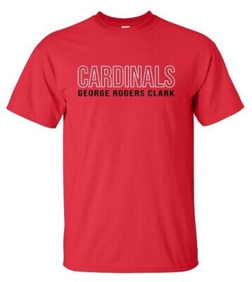 Adult Cardinals George Rogers Clark Short OR Long Sleeve Tee (GRC)