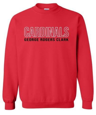 Adult Cardinals George Rogers Clark Crewneck Sweatshirt (GRCB)