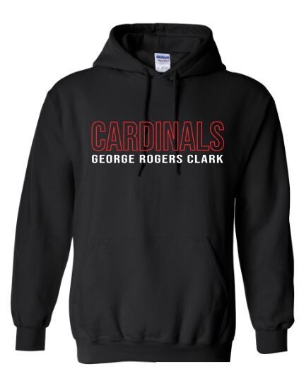 Adult Cardinals George Rogers Clark Hooded Sweatshirt (GRC)