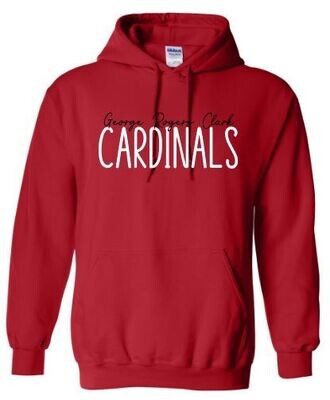 Adult George Rogers Clark Cardinals Hooded Sweatshirt (GRC)