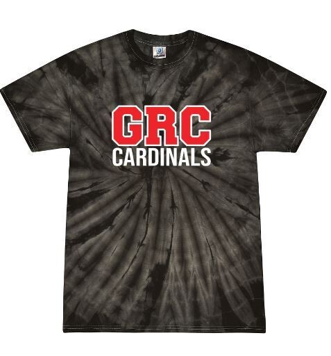 Adult GRC Cardinals Tie-Dye Short OR Long Sleeve Tee