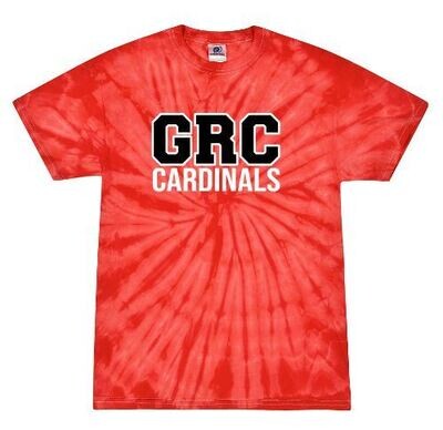 Adult GRC Cardinals Tie-Dye Short OR Long Sleeve Tee (GRC)