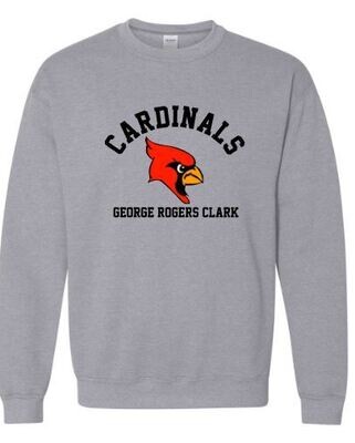 Adult Cardinals Mascot Crewneck Sweatshirt (GRC)