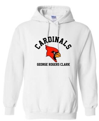 Adult Cardinals Mascot Hooded Sweatshirt (GRC)