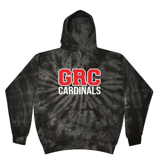 Adult GRC Cardinals Tie Dye Hooded Sweatshirt (GRCB)