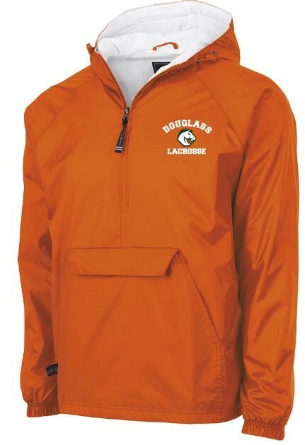 Charles River 1/2 Zip Lined Rain Pullover with Choice Logo (FDL)