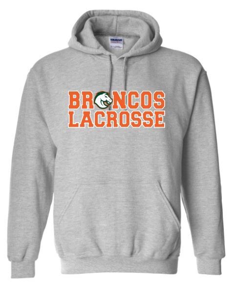 Stacked Broncos Lacrosse Hooded Sweatshirt (FDL)