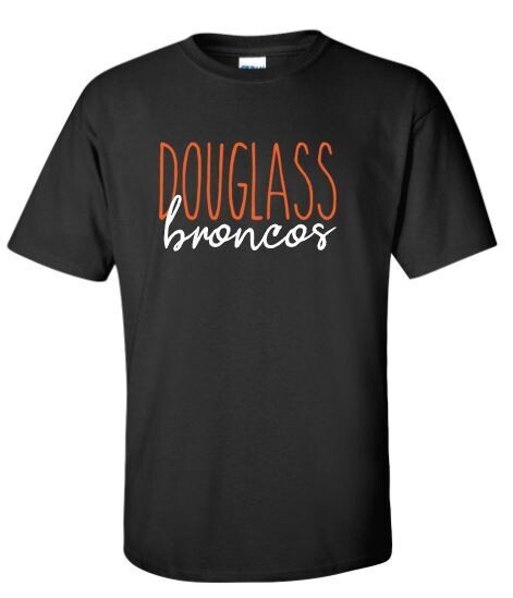 Douglass Broncos Short OR Long Sleeve Tee (FDL)