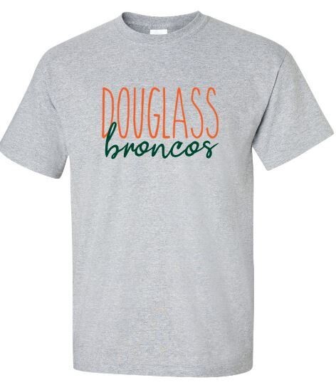 Douglass Broncos Short OR Long Sleeve Tee (FDL)