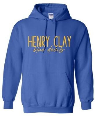 Henry Clay blue devils Hooded Sweatshirt (HCG)