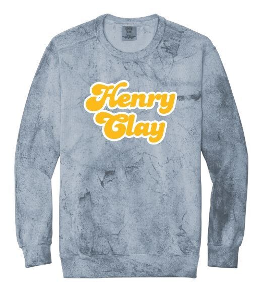 Henry Clay Comfort Colors Color Blast Crewneck Sweatshirt (HCG)