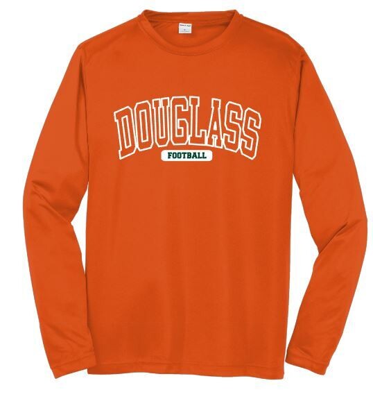 Adult Sport-Tek® PosiCharge® Douglass Football Long Sleeve Tee