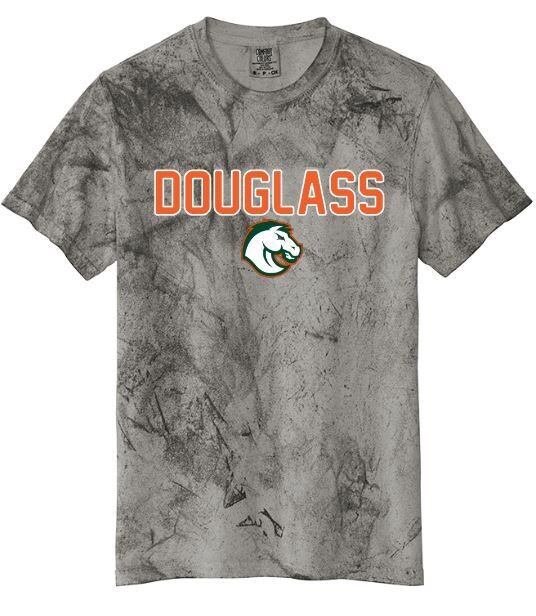 Adult Douglass with Bronco Comfort Colors Color Blast Short Sleeve Tee