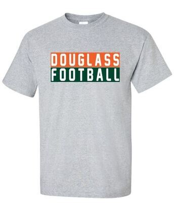 Youth Douglass Football Stacked Short Sleeve Tee (FDF)
