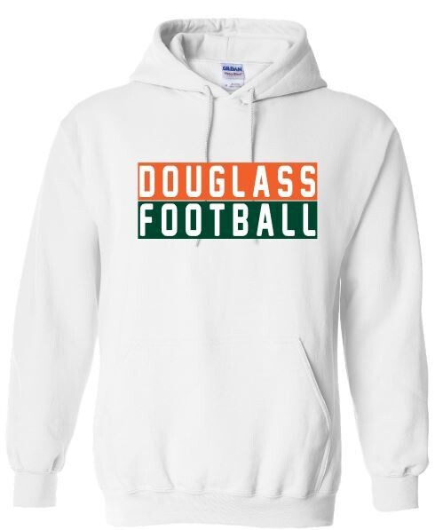 Douglass Football Stacked Hooded Sweatshirt