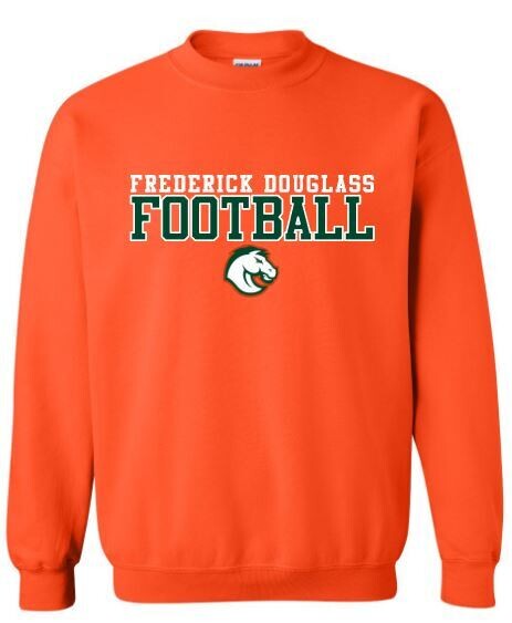 Adult Frederick Douglass Football Crewneck Sweatshirt