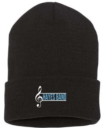 Hayes Band with Treble Clef Cuffed Beanie (HB)