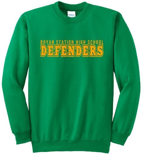 Adult Bryan Station High School Defenders Crewneck Sweatshirt (BSB)