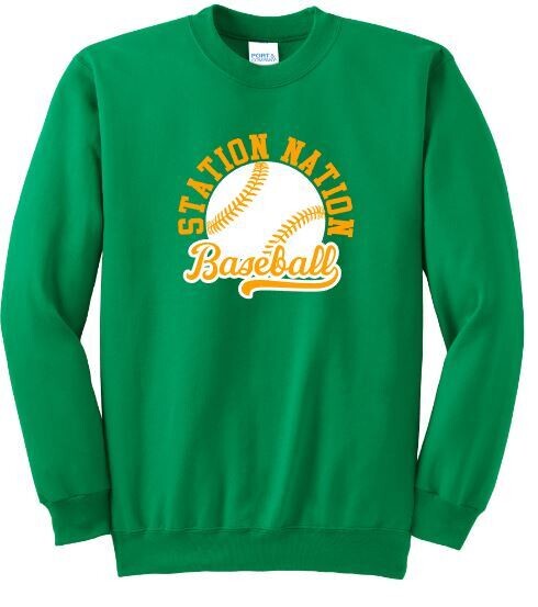 Youth Station Nation Baseball Crewneck Sweatshirt (BSB)