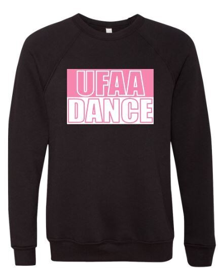 Youth UFAA DANCE Bella + Canvas Sponge Fleece Crewneck Sweatshirt (UFAA)