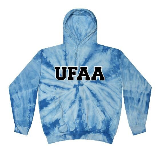 Unisex Youth OR Adult UFAA Tie Dye Hooded Sweatshirt (UFAA)