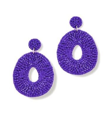 Purple Caroline Earrings
