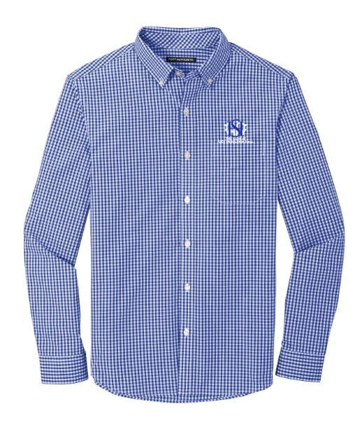 Port Authority ® Broadcloth Gingham Easy Care Shirt (SH)