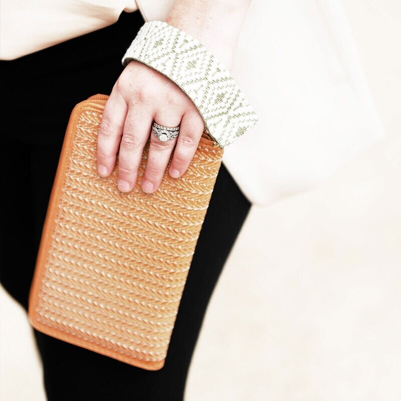 Textured Camel Cameron Wallet