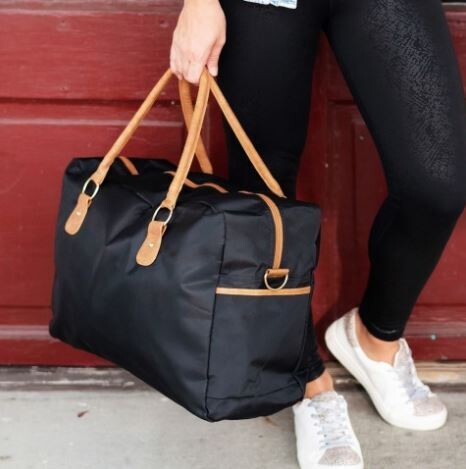 Black Nylon Travel Bag
