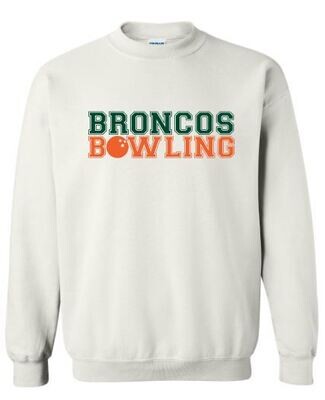 Adult Broncos Bowling Crewneck Sweatshirt (FDB)